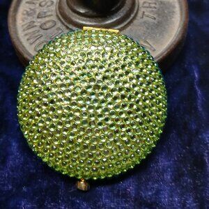Estee Lauder Green Swarovski Rhinestone Compact